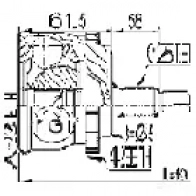 Шрус граната FEBEST 4056111036915 3821867 0210062a42 R5 RBW - Изображение 2