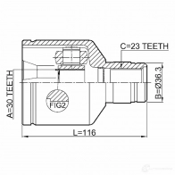 Шрус граната FEBEST 0211g15ramtrh 4056111107912 6L 7VYNN 3821944 - Изображение 2
