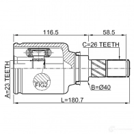 Шрус приводного вала, комплект FEBEST 0211f15e M R2XL 4056111124278 1270588562 - Изображение 2