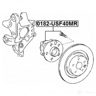 Ступица колеса FEBEST 3821727 4056111114224 P31 S92 0182usf40mr - Изображение 2