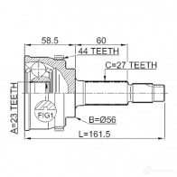Шрус граната FEBEST T93Y5 VL 4056111038933 3821870 0210066a44 - Изображение 2