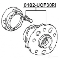 Ступица колеса FEBEST 4056111113920 HT KIRC 0182ucf30r 3821725 - Изображение 2