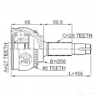 Шрус граната FEBEST 3821859 4056111037165 MB TF6 0210040a46 - Изображение 2