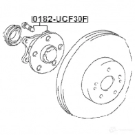 Ступица колеса FEBEST 0182ucf30f 3821724 4056111087153 3GOR H - Изображение 2