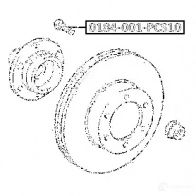 Шпилька колеса FEBEST 1436946990 1R RDG 0184001pcs10 - Изображение 2