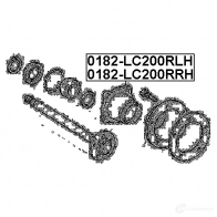 Ступица колеса FEBEST 3821712 E4 LA4O 4056111059624 0182lc200rrh - Изображение 2