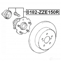 Ступица колеса FEBEST IR4F 8 3821734 4056111042282 0182zze150r - Изображение 2