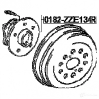 Ступица колеса FEBEST 177818313 4056111087177 W WOL5 0182zze134r - Изображение 2