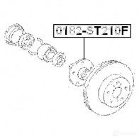 Ступица колеса FEBEST 3821720 0182st210f 4056111033679 P C7HIR - Изображение 2