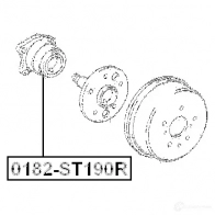 Ступица колеса FEBEST 3821719 4XD9 6 4056111023397 0182st190r - Изображение 2