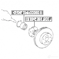 Ступица колеса FEBEST 4056111077864 0182ksp90f Q BZL2 3821706 - Изображение 2