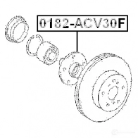 Ступица колеса FEBEST 4056111033839 3821683 0182acv30f L U1JU - Изображение 2