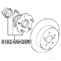 Ступица колеса FEBEST 0182anh20r 4056111087115 1 8G5T 1050275350 - Изображение 2