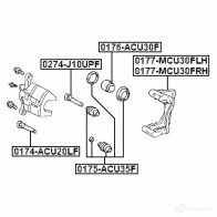 Тормозной суппорт FEBEST 1270587764 3 R97Z7 0177mcu30flh 4056111117324 - Изображение 2