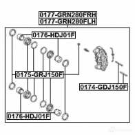 Тормозной суппорт FEBEST 1424942694 1TD 6W 4056111124902 0177grn280frh - Изображение 2