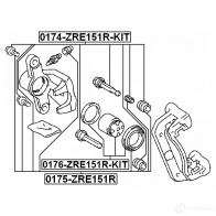 Ремкомплект суппорта FEBEST 7Q CUL 3821581 4056111065847 0175zre151r - Изображение 2