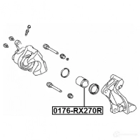 Поршень тормозного суппорта FEBEST E 4KOVO 1436948091 0176rx270r - Изображение 2