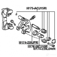 Поршень тормозного суппорта FEBEST LDZ5 ZC 0176mcu10r 3821617 4056111096032 - Изображение 2