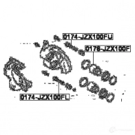 Поршень тормозного суппорта FEBEST 3821615 0176jzx100f 4056111056326 V2 PSW - Изображение 2