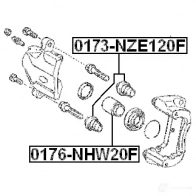 Поршень тормозного суппорта FEBEST YEIM GSL 3821624 0176nhw20f 4056111073569 - Изображение 2