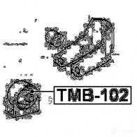 Подушка двигателя, опора FEBEST tmb102 LL9O 4 4056111008950 3829990 - Изображение 2