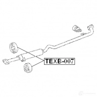 Буфер, глушитель FEBEST NKTBVH N 1440024617 TEXB-007 - Изображение 2