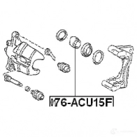 Поршень тормозного суппорта FEBEST 3821590 0176acu15f Z1GIE1 M 4056111056135 - Изображение 2
