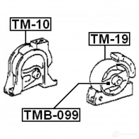 Подушка двигателя, опора FEBEST 3829988 4056111008844 tmb099 KUP51 MX - Изображение 2