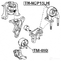 Подушка двигателя, опора FEBEST 4056111086613 IV4 IQT 3829933 tmncp15lh - Изображение 2