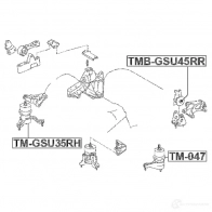 Подушка двигателя, опора FEBEST TFA 219P 4056111121437 1424863114 tmgsu35rh - Изображение 2
