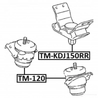Подушка двигателя, опора FEBEST tmkdj150rr 1437426861 C3 7D07H - Изображение 2