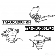 Подушка двигателя, опора FEBEST TS35R G tmgrj200flh 1437426383 - Изображение 2