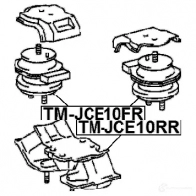 Подушка двигателя, опора FEBEST tmjce10fr 4056111083476 3829924 FUA6 O - Изображение 2