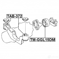 Крепление дифференциала FEBEST 3829916 tmggl15dm XK S2W1Z 4056111092706 - Изображение 2