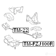 Подушка двигателя, опора FEBEST OT NABZC tmfzj100r 1424863113 4056111034683 - Изображение 2