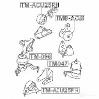 Подушка двигателя, опора FEBEST tmacu25rh E4 5JI3U 3829895 4056111076126 - Изображение 2