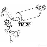 Крепление глушителя, набор FEBEST tm29 9X V3F4 3829880 4056111001432 - Изображение 2
