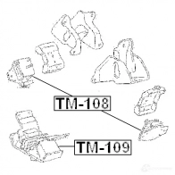 Подушка двигателя, опора FEBEST tm109 3829865 L WSNR 4056111028460 - Изображение 2
