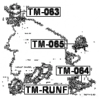 Подушка двигателя, опора FEBEST 3829839 tm064 9RPO GC 4056111007595 - Изображение 2