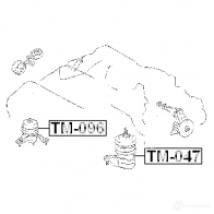 Подушка двигателя, опора FEBEST 4056111018829 tm096 R WAWOFO 3829857 - Изображение 2
