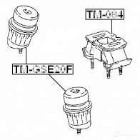 Подушка двигателя задняя FEBEST KDEM2EQ PC2 38 1436948094 TM084 - Изображение 2