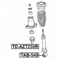 Отбойник амортизатора FEBEST 4056111077499 3829729 MT3 9K tdazt250r - Изображение 2