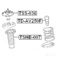 Отбойник амортизатора FEBEST 3829727 4056111022581 PHWPA6 8 tdav250f - Изображение 2