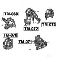 Подвеска, двигатель FEBEST TM-072 1HBYQ G 1440024620 - Изображение 2