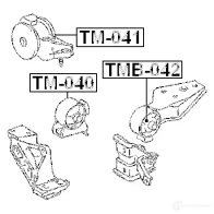 Подушка двигателя, опора FEBEST IM7 80R 4056111004143 tm040 1424863102 - Изображение 2