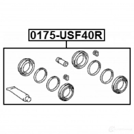 Ремкомплект суппорта FEBEST 4056111107318 90M 3CI 0175usf40r 3821575 - Изображение 2