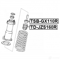 Отбойник амортизатора FEBEST 4056111087580 R EEBBT 3829740 tdjzs160r - Изображение 2