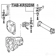 Крепление дифференциала FEBEST 3829620 RDFW WOE tabkr52dm 4056111047676 - Изображение 2