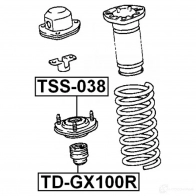 Отбойник амортизатора FEBEST 3829734 4056111046761 tdgx100r NO ZEVT - Изображение 2