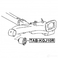 Сайлентблок задней балки FEBEST tabkgj10r 4056111078724 A 48NPGG 3829618 - Изображение 2